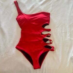 Venus One piece swimsuit; Red, Size 6 NWT